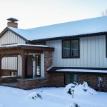 black trim siding and windows, general contractors